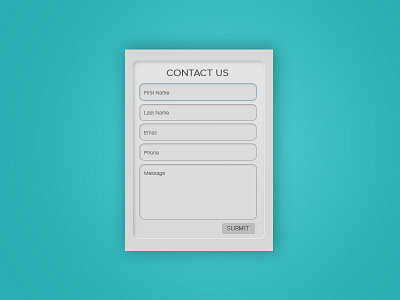 Simple Contact Form Update contact contact form desktop field interface ui web