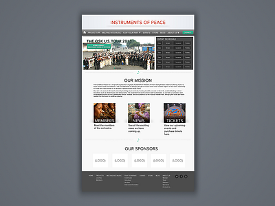 IOP Homepage design desktop homepage interface ui web website