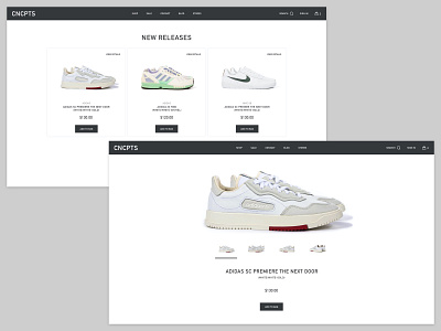 Shoe Category & PDP Concept uidesign ux ux ui