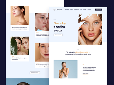 LDDERMA — News b2c branding cms dashboard dermatology marketing product design responsive saas skin ui ui design user experience ux ux design visual identity web web app website wed design