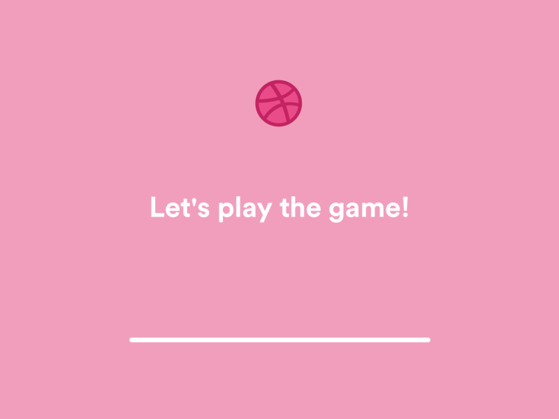 Let's Play The Game! ball basketball debut dribbble first shot lets play the game!