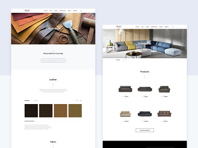 Natuzzi Editions — Subpages after effects animation app branding clean design flat furniture icon illustration landing page logo minimal sofa typography ui ux vector web website
