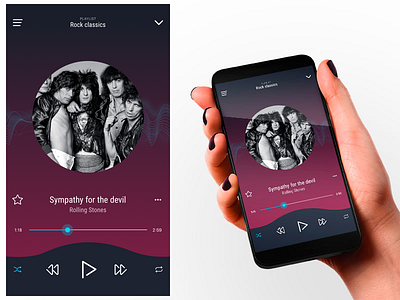 Music Player 009 app dailyui ui uxui webdesign