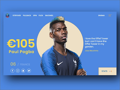 Pogdribble football france manchester pogba soccer united web design world cup