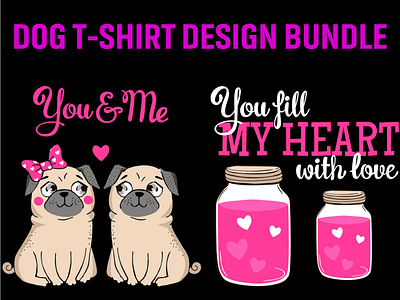 Dog T-Shirt Design Bundle