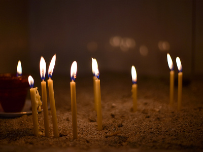 Candles from Orthodox churches