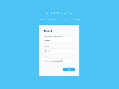 Simhawk Onboarding blue field form onboarding ui