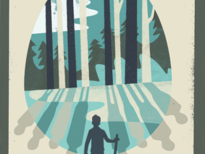 Nine Lives of Adam Blake book cover illustration woods