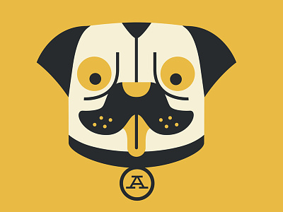 Pug Life dog illustration mascot pug pug life