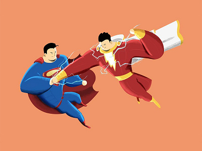 Supes v shazam