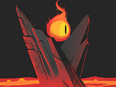 Something like the eye of Sauron redeyerockfirelava