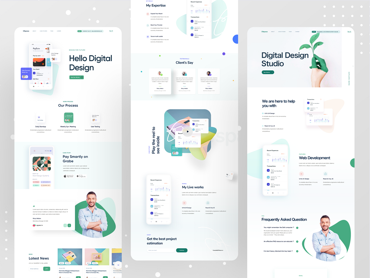 Ofspace Web Designs by Ofspace on Dribbble