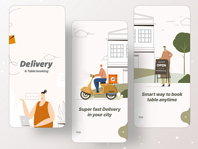 Delivery & Table Booking app design branding dribbble food food and drink food app food illustration foodie foodies illustration illustration art illustrations illustrator ofspace ofspace agency ui