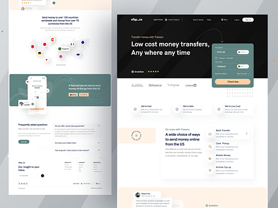 Fintech Home Page I Ofsapce 2021 trend agency website branding creative design financial app fintech fintech app fintech branding interaction design minimalism money money transfer redesign redesign concept transfer money trendy design ux design webdesign website design