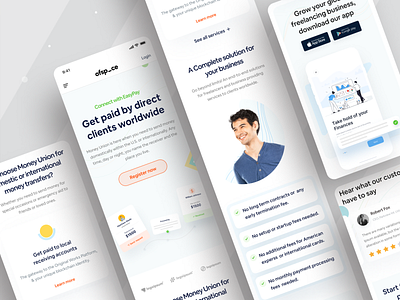 Fintech Mobile responsive I Ofspace clean design finance finance website financial services fintech fintech app fintech branding minimal mobile responsive money money app money transfer ofspace agency payment payment method responsive design trendy design web web design