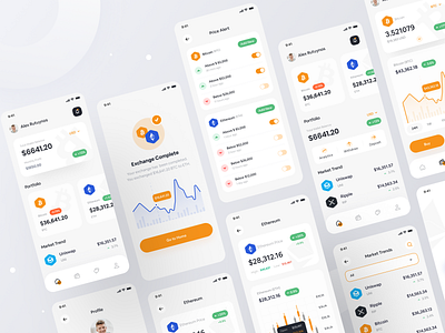 Crypto Wallet App Design UI Kit