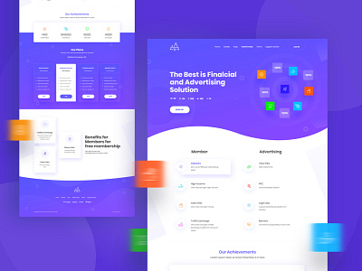 Revsuptime Landing Page animation app branding colorful curve graph isometric logo quotes revsuptime shifting website