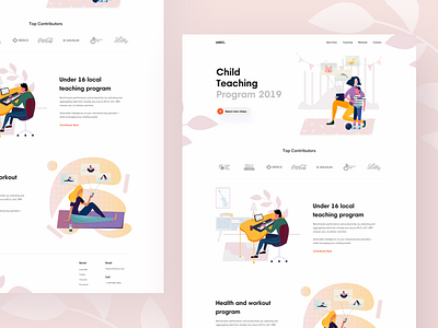 Child Teaching Platform child teaching webdesign webui