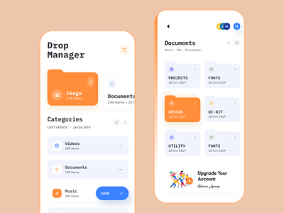 Drop Manager App UI