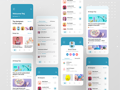 Design Mentor App by Ofspace on Dribbble