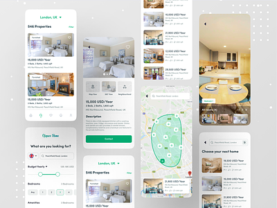 Rental App Project agent map maps ofspace ofspace design property property developer real estate real estate agency real estate agent real estate branding rent rental app
