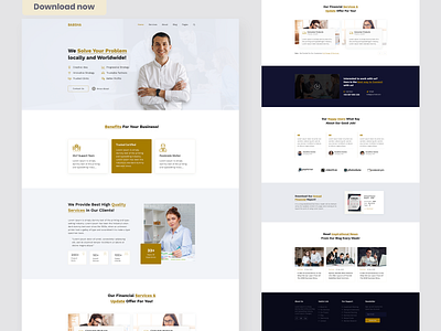 Babsha - Corporate & Business PSD Template branding business clean corporate design download marketing themeforest typography ui uidesign ux web design