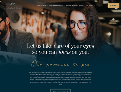 Family Eye Care Website Design ui ux web development website website design