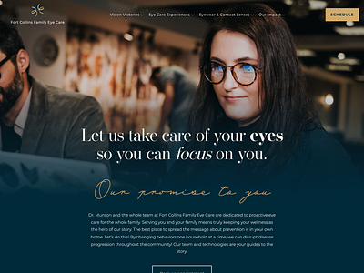Family Eye Care Website Design