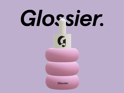 Glossier serum packaging beauty branding cosmetics makeup packaging serum