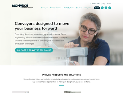 Montech Homepage Redesign homepage ui web design website