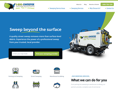 1-800-sweeper Homepage Redesign design homepage redesign ui web design