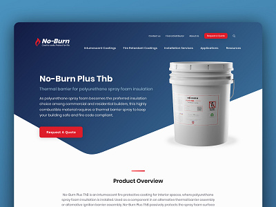 No Burn Product Page Concept