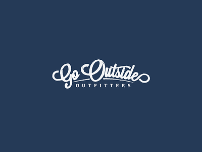 Go Outside Outfitters Branding branding branding design concept art logo 3d outdoors type vector