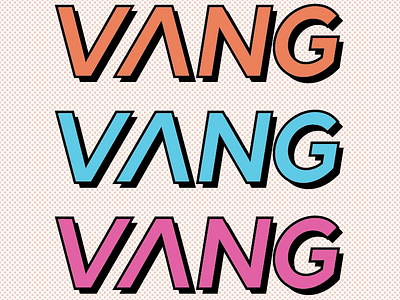 VANG color design fashion graphic design lichtenstein logo pop art