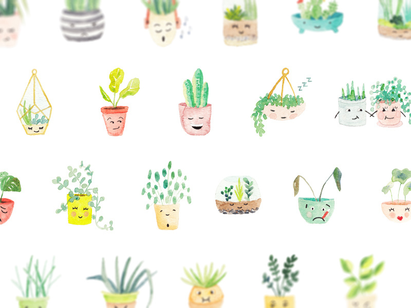 Emotional Plants by Justin Skinner on Dribbble