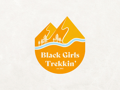 Black Girls Trekkin' Re-branding brand design brand identity branding graphic design hiking logo logo design nature nonprofit outdoors style guide vector