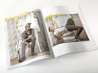 Fleur concept fashion graphicdesign lgbtq magazine design magazine mockup photography