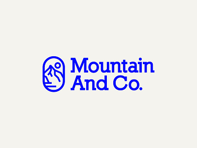 Mountain and Co logo blog brand branding design logo mountain outdoor