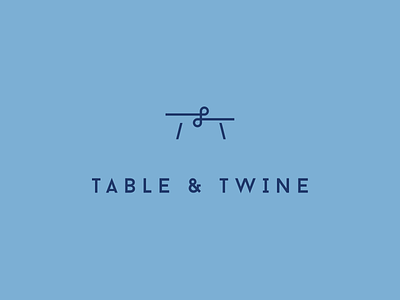 Table & Twine: Logo ampersand branding food infinity letspanda logo mark meal meal plan meal planner meal prep minimalist symbol table twine type typography