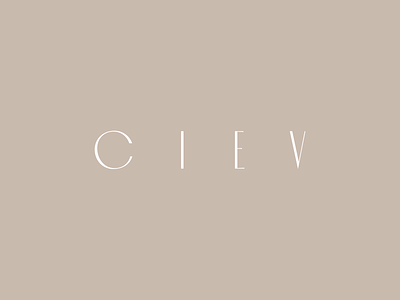 CIEV: wordmark branding home decor interior design logo mark minimalist sophisticated type typography wordmark