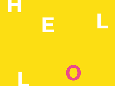Hello from LET'S PANDA clean debut hello invite lets panda minimal minimalist thank you type typography
