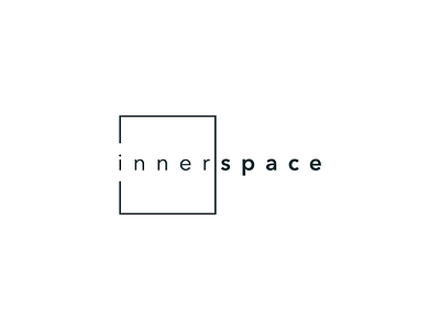 Innerspace Logo branding clean home kitchen lets panda logo mark minimal minimalist modern symbol typography