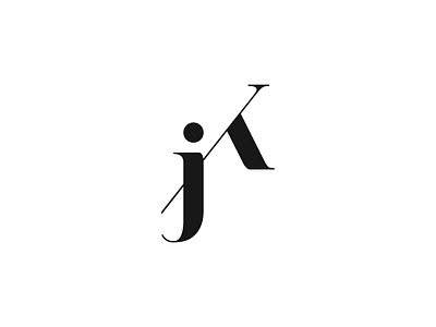 Jodie Kelly Lettermark clean elegant fashion j jk k lets panda lettermark logo minimalist symbol typography