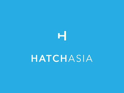 Hatch Asia Logo clean h hr letspanda logo mark minimalist plane staff type typography