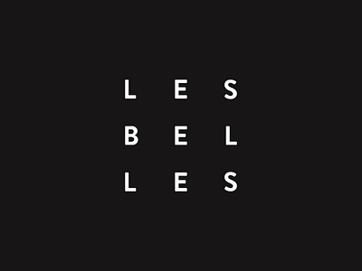 Les Belles Logo clinic dental dentistry letspanda logo mark medical square teeth tooth type typography