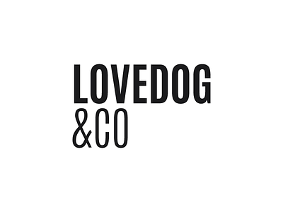 Lovedog&Co Wordmark branding dog letspanda logo love mark minimalism pet photo