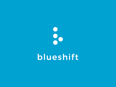 blueshift: logo b blue branding dots letspanda letter lettermark logo mark minimalist shift symbol