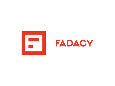 Fadacy Logo box branding f fashion letspanda lettermark logo mark minimal modern square symbol