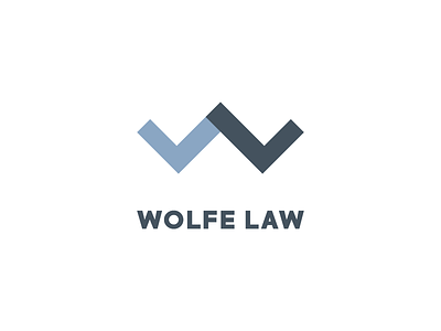 Wolfe Law Logo branding corporate l law legal letspanda line lw mark symbol type w