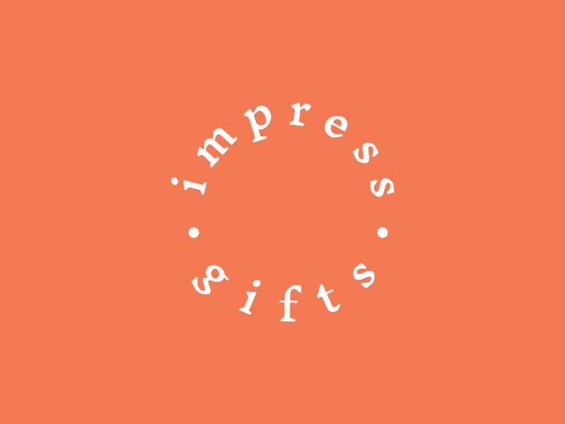 impress gifts logo by LET'S PANDA on Dribbble